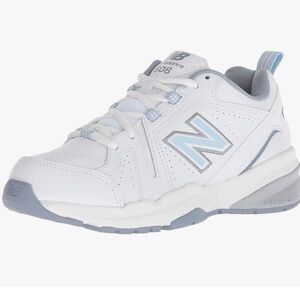 New Balance White and Blue Sneakers with Cushioned Sole
